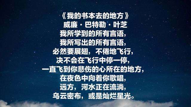 爱尔兰文学代表，叶芝打动全世界的8首诗，读完让你心旷神怡