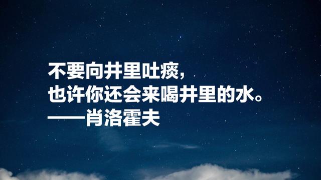 肖洛霍夫的《静静的顿河》，影响大批中国作家，这八句话太深刻了