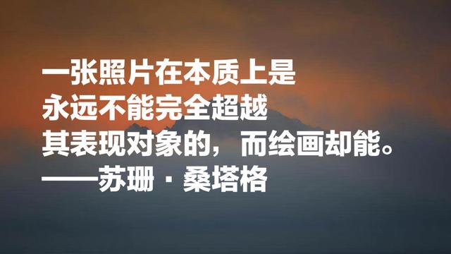 她被誉为美国公众的良心，苏珊·桑塔格名言，句句个性感十足