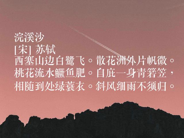 词人中最爱苏轼，他这词作，富含浓浓的人生哲学，可参透人生