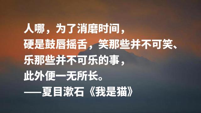 日本文学巨匠夏目漱石，代表作《我是猫》摘抄，句句轻快洒脱