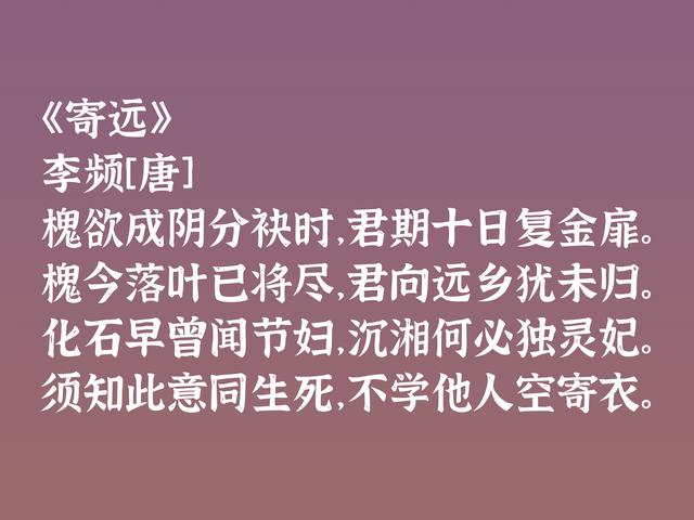 唐晚期大才子李频，五言诗登峰造极，又以苦吟闻名天下