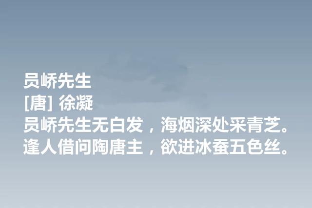 唐朝最低调的诗人，徐凝诗作，牡丹诗登峰造极，绝句堪称高手