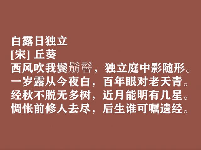 白露时节寄情，欣赏古代文人诗词，衬托出满满的游子思乡之情