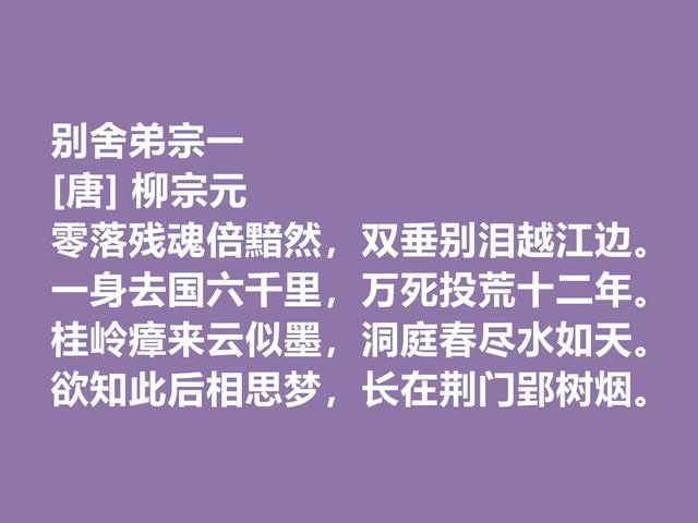 唐朝大诗人柳宗元，这诗作思想深厚，尤其写景写物，堪称一绝