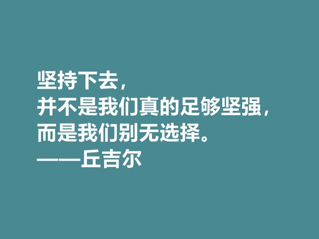 膜拜！深悟丘吉尔格言，暗含深刻的人生道理和哲理