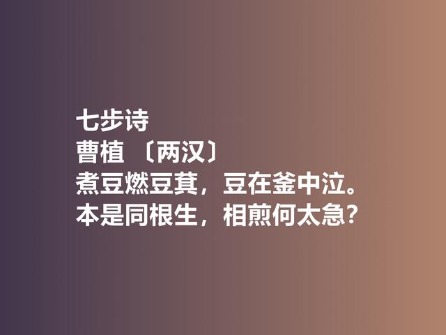 建安文学集大成者，曹植诗作，体现卓越才情，又流露英雄气概