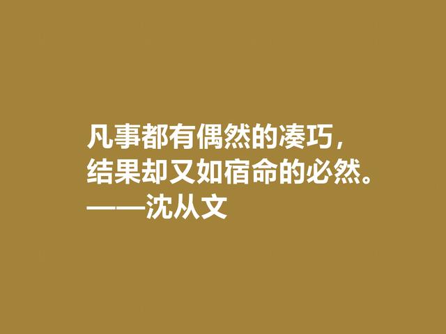 深爱沈从文的小说，细品他格言，文化底蕴深厚，凸显其人生观