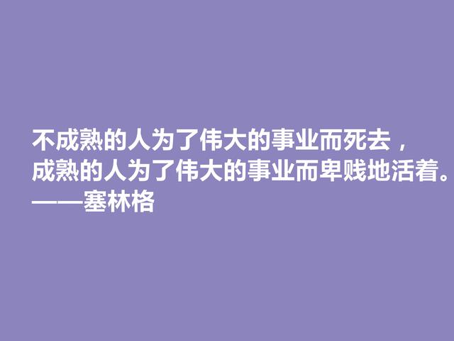 美国隐居作家，塞林格这格言，语言独特，具有浓重的个人魅力