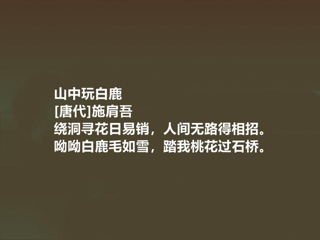 唐诗人施肩吾，一生经历9朝，他这诗，内涵深情感真，真精彩