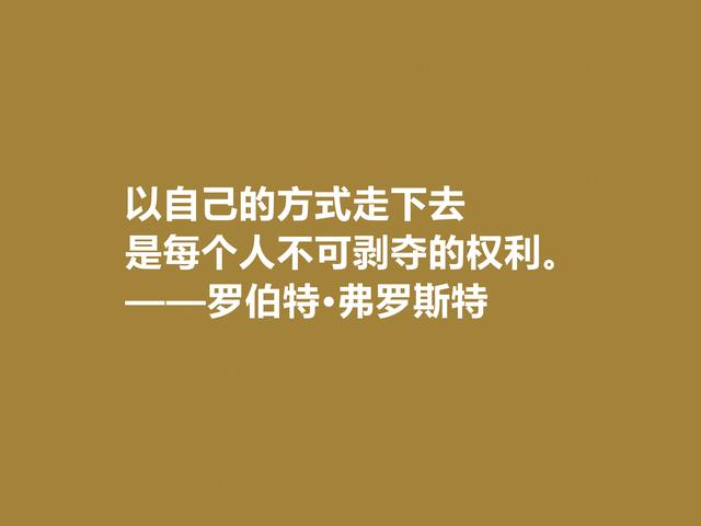 美国诗人罗伯特·弗罗斯特佳话，景物唯美道理深刻，启迪人生