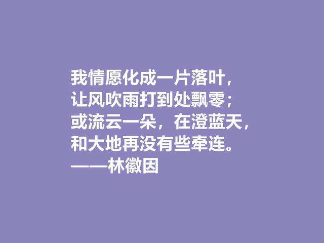 真佩服！才女林徽因诗句，轻灵深邃，哲学意蕴强烈，深受启发