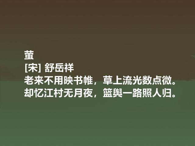 南宋遗民诗人舒岳祥，这诗体现崇高的气节，暗含洒脱的人生观