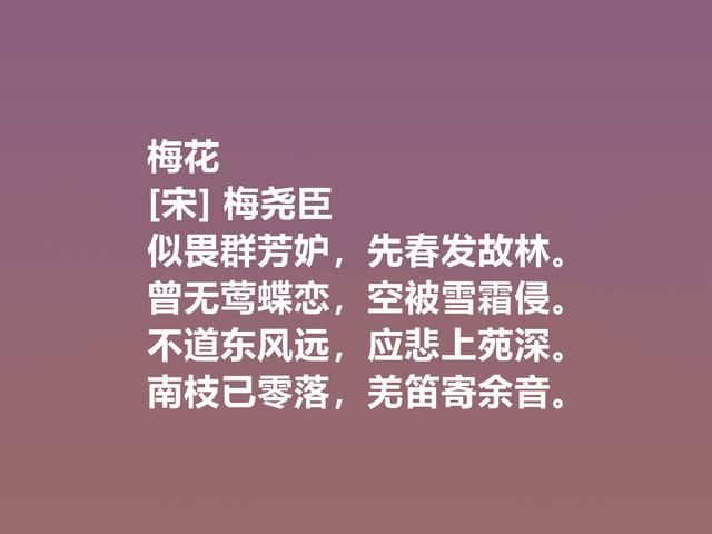 宋朝大诗人，梅尧臣这诗，首首激动人心，咏物诗凸显高尚人格