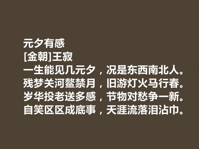 金朝诗坛名家，王寂诗作，辞气张扬，气度陈雄，题画诗最美好