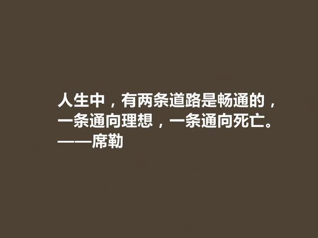 德国大诗人和哲学家，席勒这至理格言，透彻又犀利，建议收藏