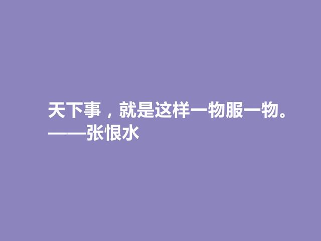 章回小说家，鸳鸯蝴蝶派代表，张恨水的言情句最美，让人回味无穷