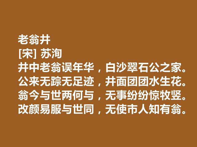 北宋文学家，苏洵诗，情感刻骨铭心，叫人拍案叫绝，不愧名家