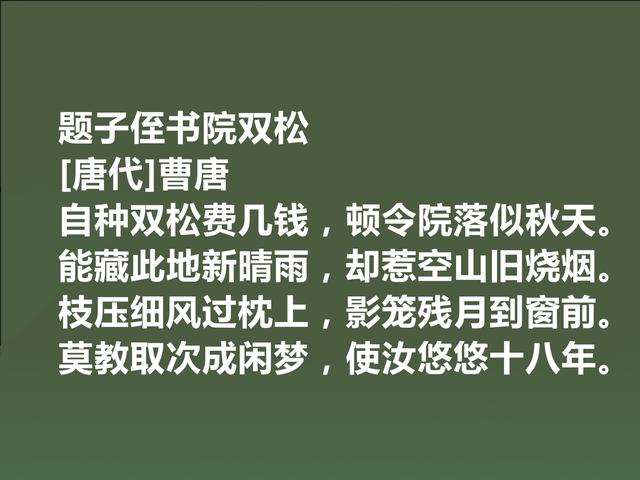 晚唐诗人曹唐，独擅游仙诗，他这诗作，彰显名家风范