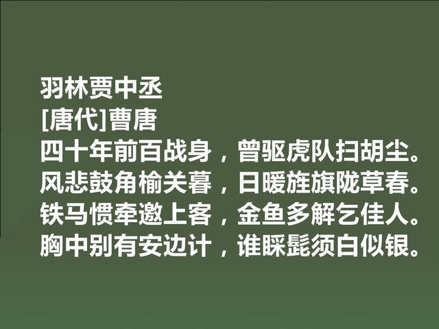 晚唐诗人曹唐，独擅游仙诗，他这诗作，彰显名家风范