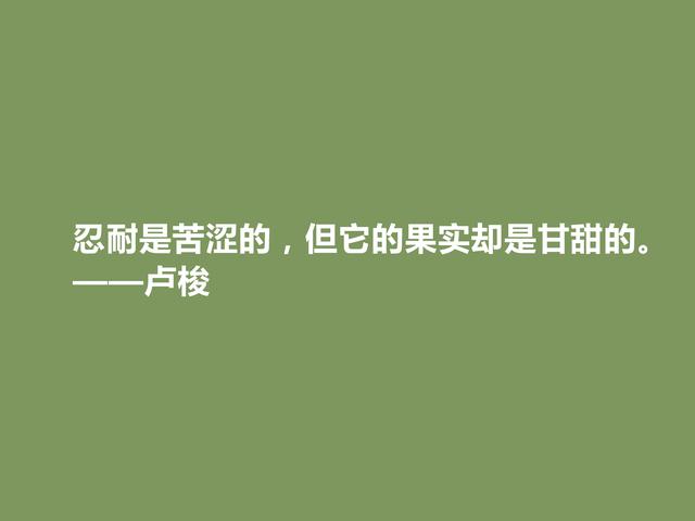 法国哲学家，生前备受诋毁，卢梭格言，诉说人生真谛