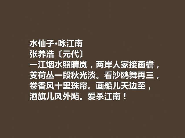 元朝名臣张养浩，诗歌备受冷落，他这诗，魅力无限，绝对佳作