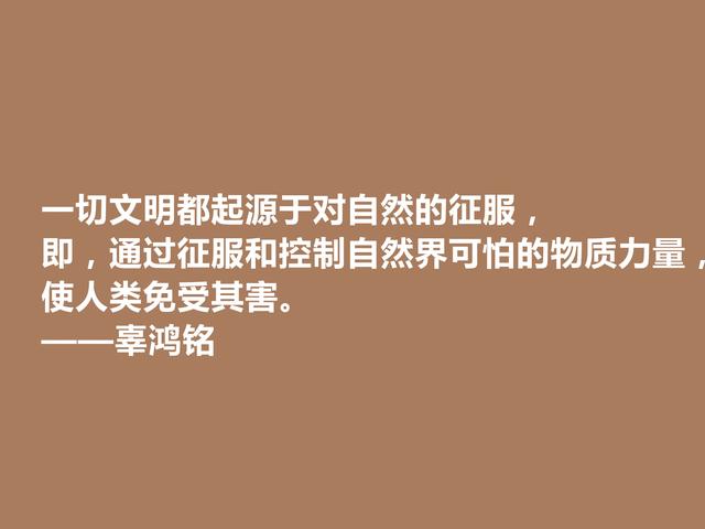 清末怪杰，又极具争议性，辜鸿铭话，体现爱国情怀，值得肯定