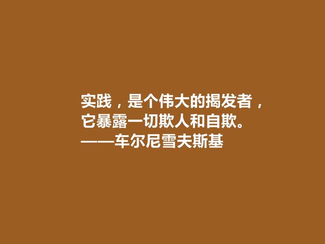 俄国哲学家和作家，车尔尼雪夫斯基话，极具哲学意义