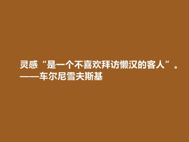 俄国哲学家和作家，车尔尼雪夫斯基话，极具哲学意义