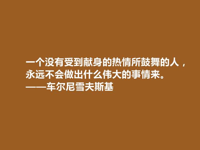 俄国哲学家和作家，车尔尼雪夫斯基话，极具哲学意义