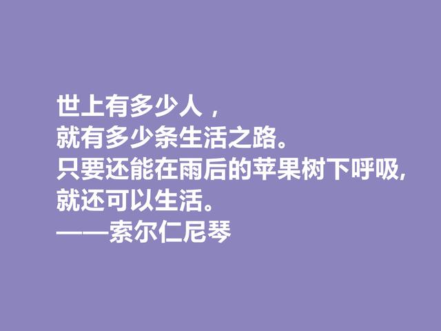 膜拜！伟大的索尔仁尼琴，伟大的人格与作品，他这格言真犀利