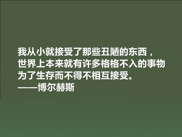 拉美文坛巨匠，博尔赫斯这格言，哲学意义深厚，读懂受用一生