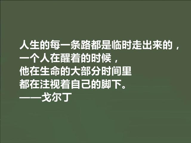 英国极具想象力的小说家，戈尔丁这格言，揭露出人类的善与丑