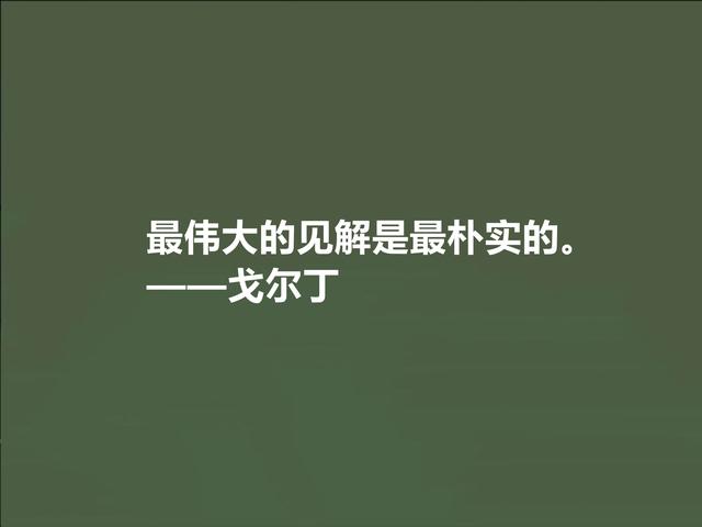 英国极具想象力的小说家，戈尔丁这格言，揭露出人类的善与丑