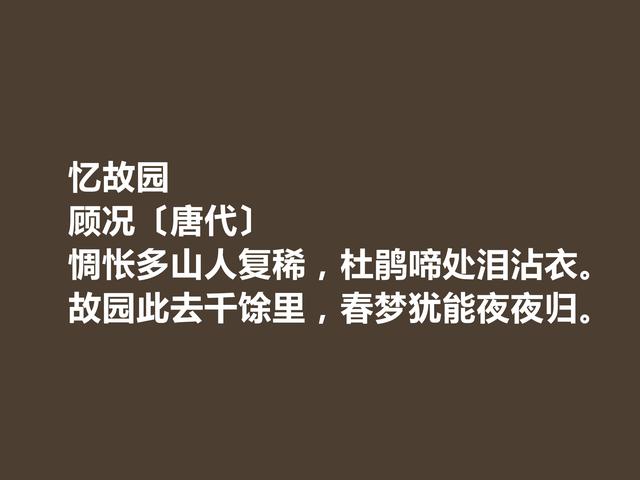 盛唐与中唐之间，顾况地位显赫，他这诗，雅俗共赏，绮丽瑰怪