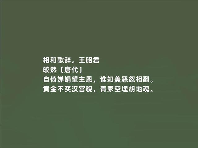 唐朝著名诗僧，皎然诗作，情调闲适，富含哲理，读完净化心灵