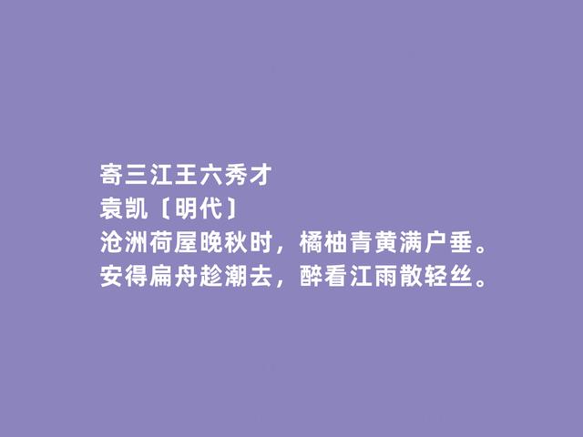 元明之际，百岁诗人，袁凯诗，咏物诗趣味横生，暗含隐逸情怀