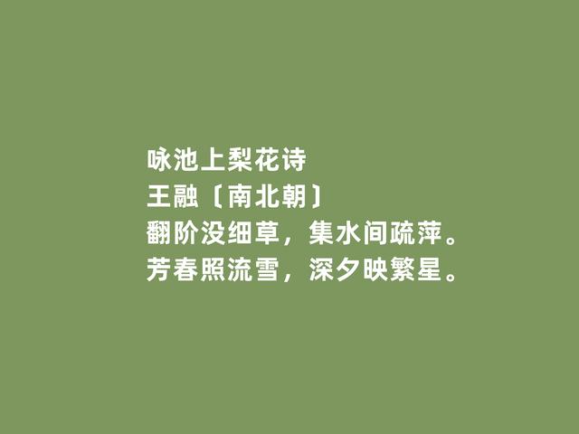 南北朝竟陵八友之一，王融这诗，社会责任感强烈，又暗含佛理