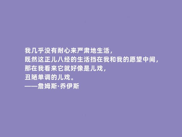 爱尔兰文坛巨匠，乔伊斯格言，批判主义犀利，又暗含流亡意识