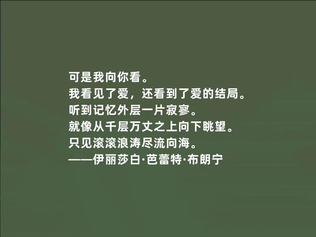 英国顽强女诗人，布朗宁诗话，才气十足，极具现实意义