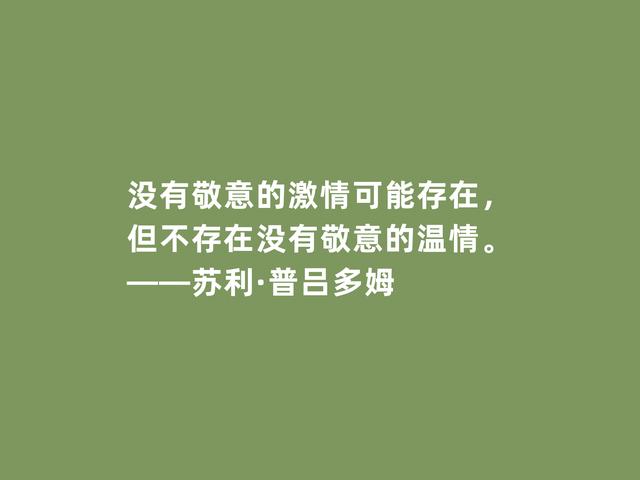 法国著名诗人，普吕多姆诗，精神力量强大，又充满高贵和尊严