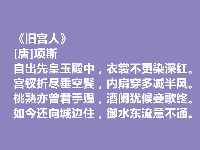 晚唐著名诗人，因一则典故闻名天下，项斯十首诗，批判意义真强烈