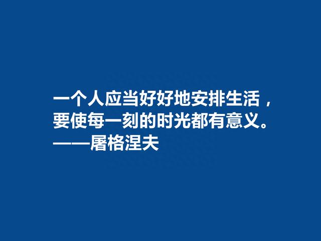 俄国语言大师，屠格涅夫十句格言，极具现实意义，又具备哲学意义