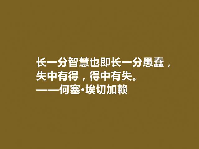 西班牙第一位诺贝尔文学奖得主，埃切加赖七句格言，流露出大才华